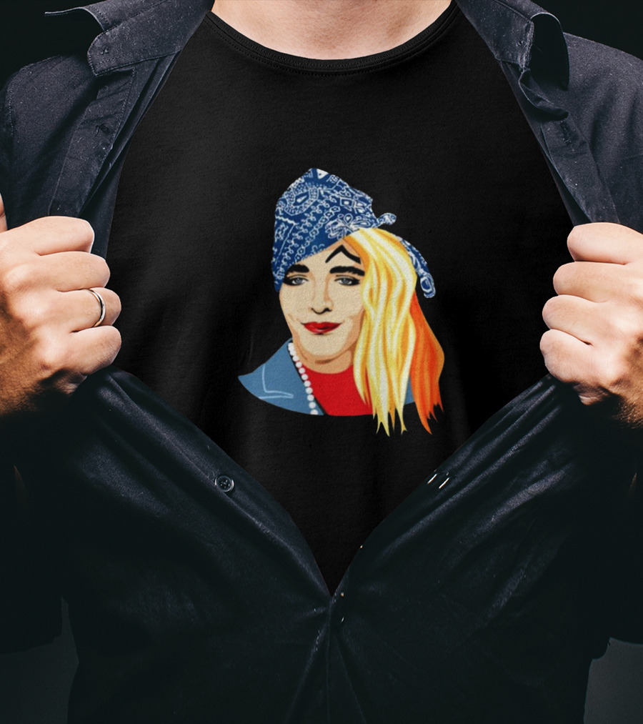 Shanaynay Shane Dawson Blue Bandana Blonde Hair T-Shirt