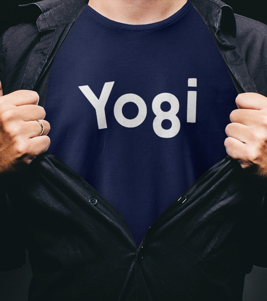 Yogi Bear Cartoon Lettering Bold Playful T-Shirt