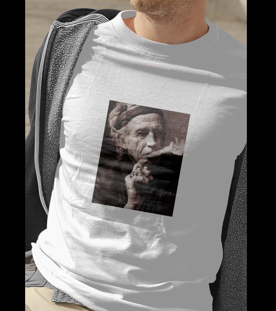 Kanye West Never Heard Of Her Keith Richards Smoking Image T-Shirt