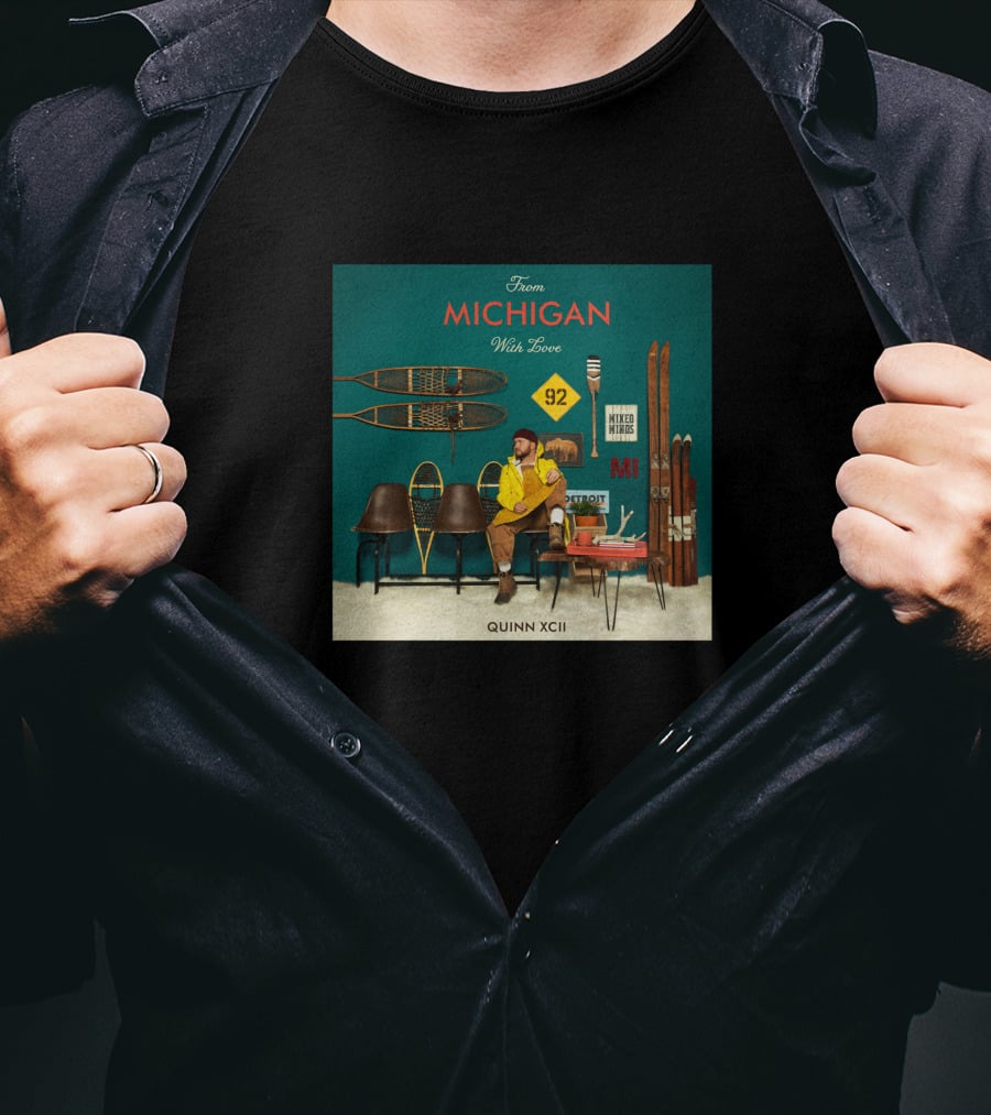 From Michigan With Love Quinn XCII 92 MI Northern Nights Live T-Shirt