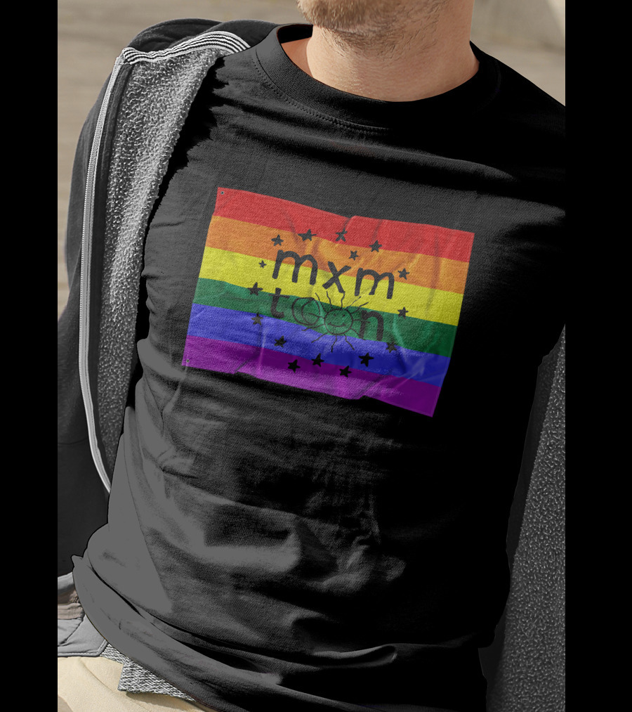 Mxmtoon Merch Rainbow Flag With Sun And Stars T-Shirt