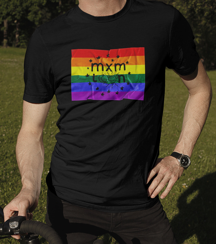 Mxmtoon Merch Rainbow Flag With Sun And Stars T-Shirt