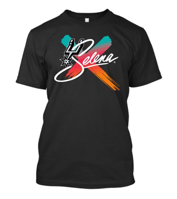Selena San Antonio Spurs Brush Stroke T-Shirt