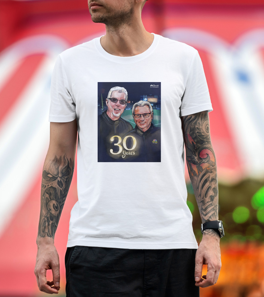 Kruk and Kuip 30 Years NBC Sports Giants Celebrating Broadcasting Legends T-Shirt