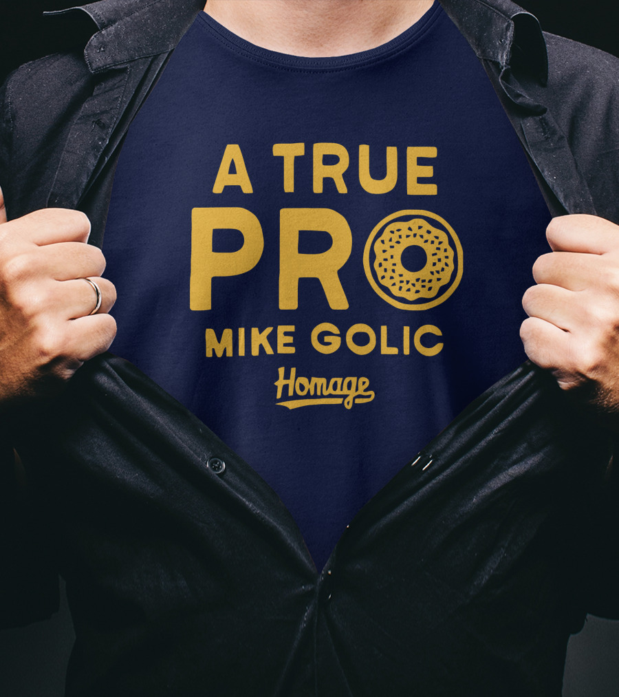 A True Pro Mike Golic Homage Donut T-Shirt