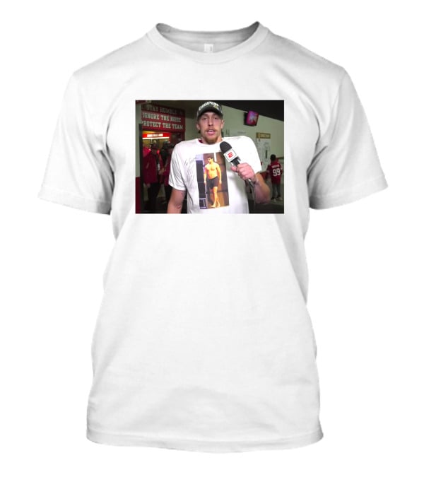 George Kittle Wearing Jimmy G Shirt ESPN Interview T-Shirt
