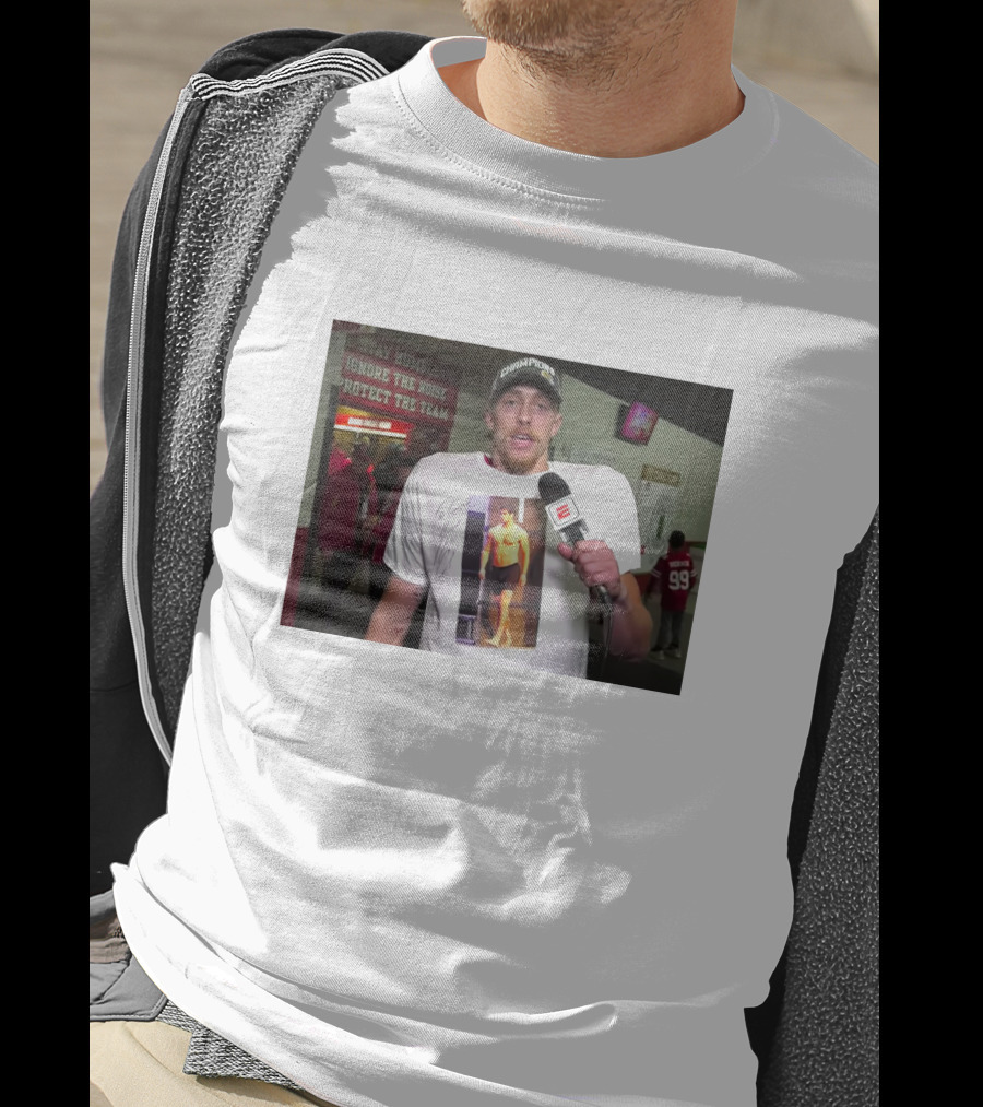 George Kittle Wearing Jimmy G Shirt ESPN Interview T-Shirt