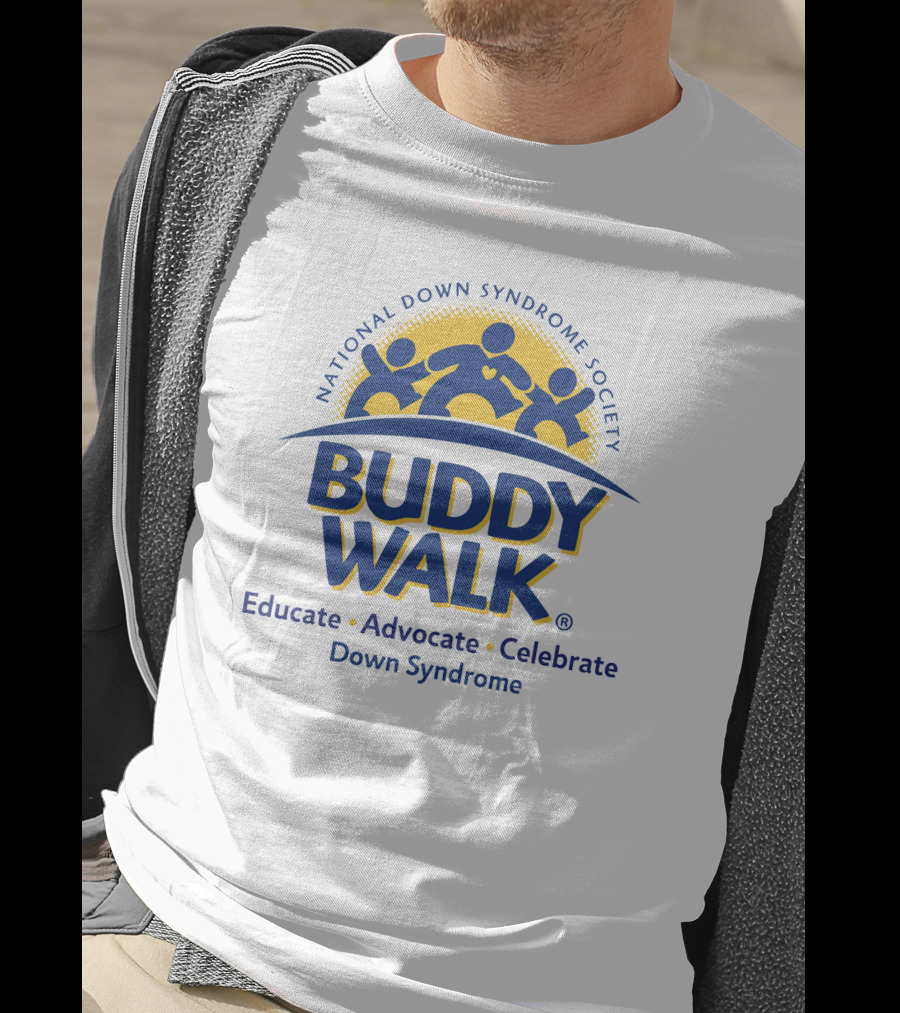 National Down Syndrome Society Buddy Walk Educate Advocate Celebrate Down Syndrome T-Shirt