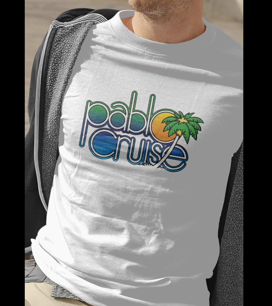 Pablo Cruise Logo Palm Tree Sun T-Shirt
