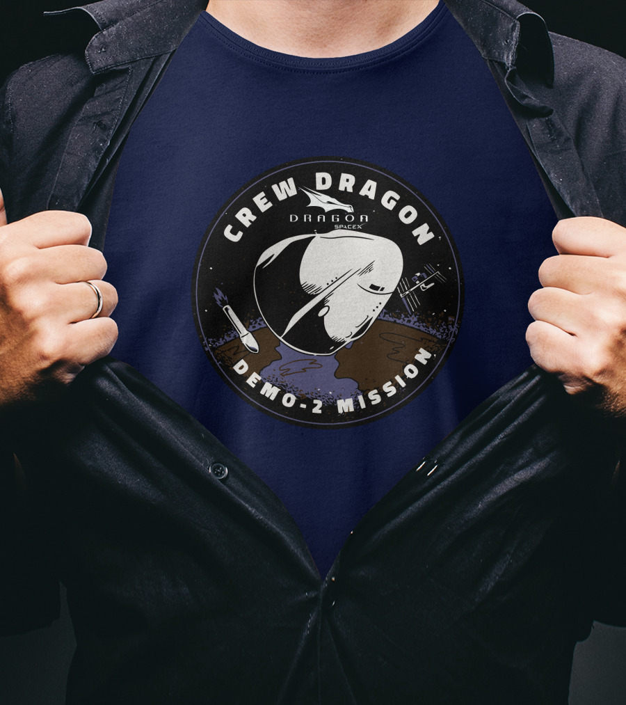 Crew Dragon Demo-2 Mission SpaceX T-Shirt