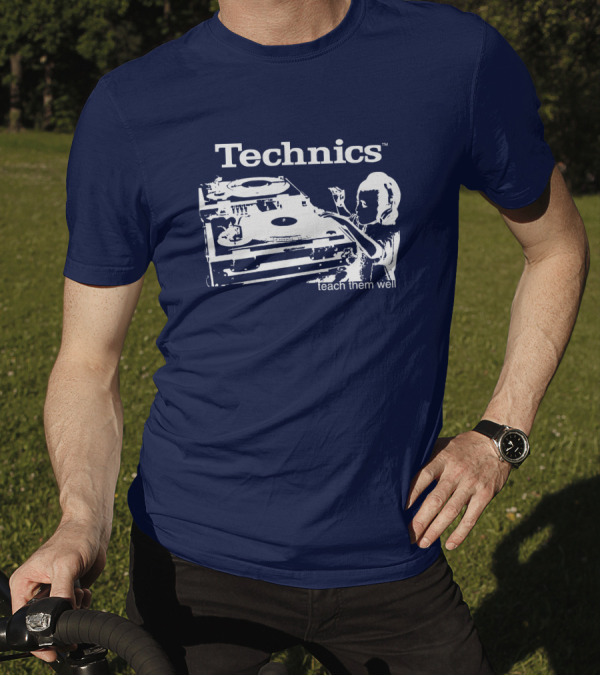 Technics Teach Them Well DJ Turntable And Child Headphones T-Shirt