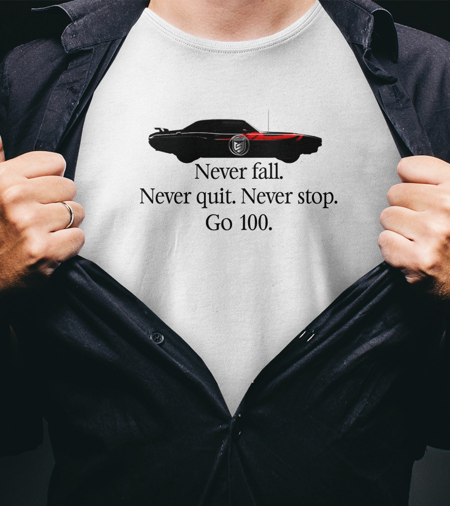 Go 100 Never Fall Never Quit Never Stop SuperM Car Image T-Shirt