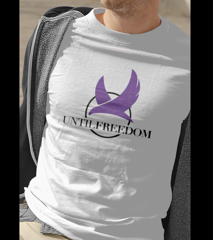 UNTILFREEDOM Purple Bird In Circle T-Shirt