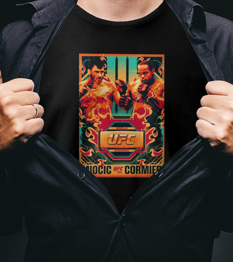 UFC 252 Miocic Cormier World Champion T-Shirt