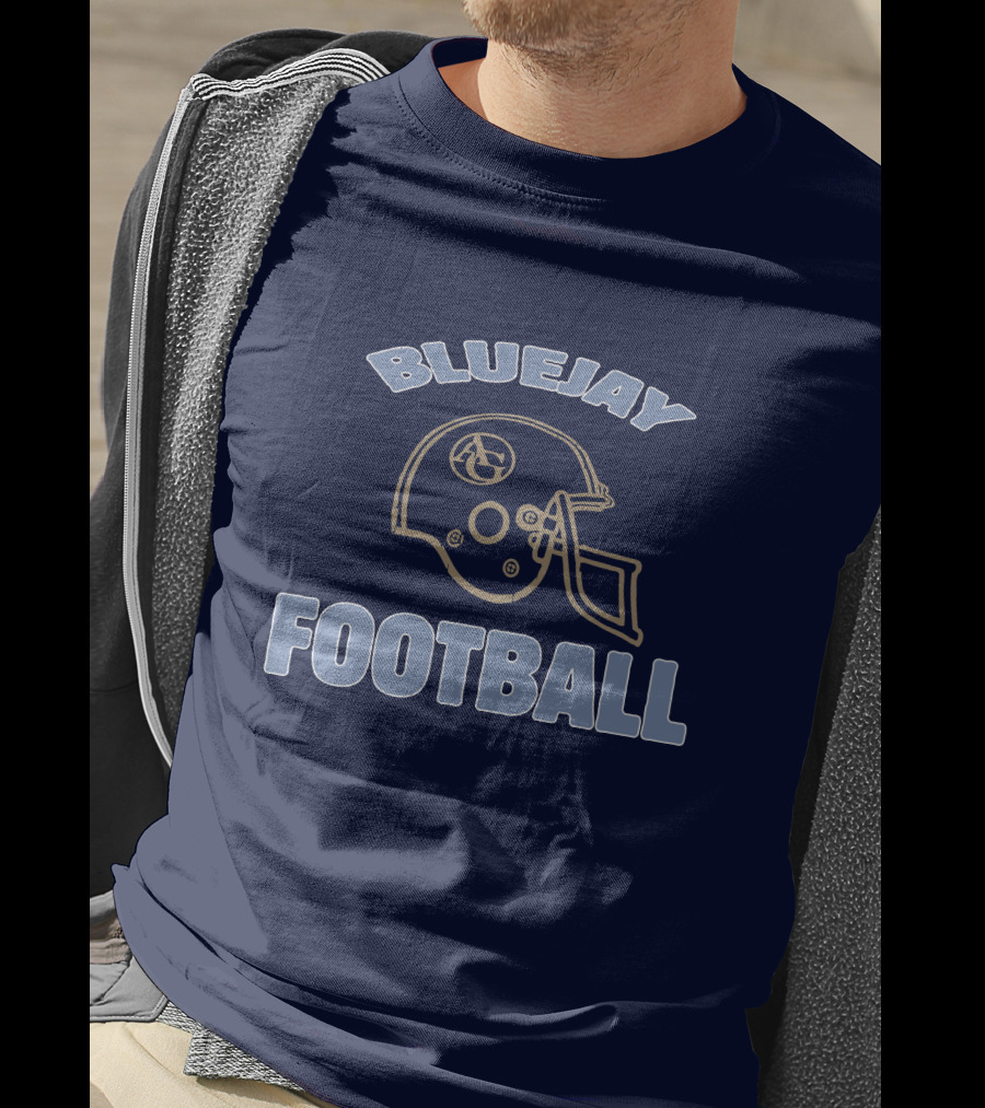 Bluejay Football AG Helmet T-Shirt