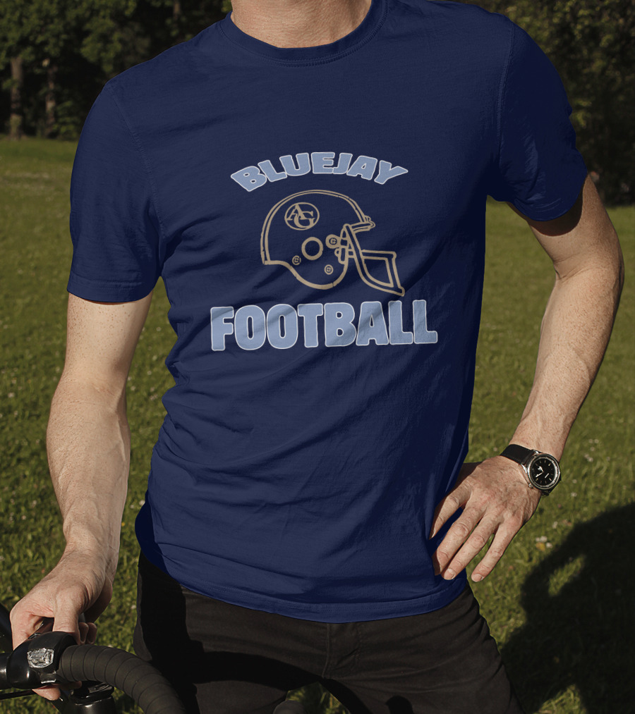 Bluejay Football AG Helmet T-Shirt