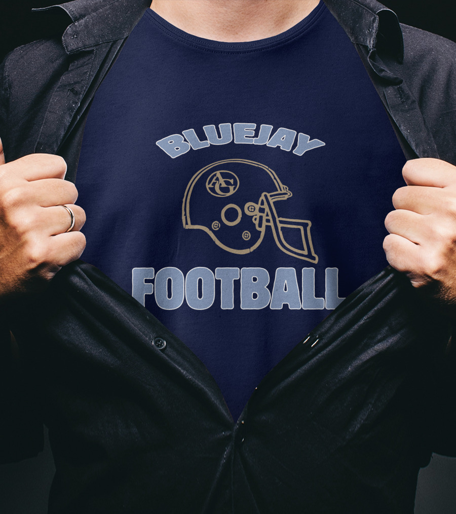 Bluejay Football AG Helmet T-Shirt