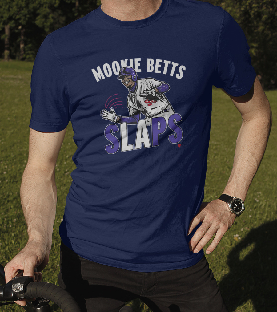 Mookie Betts Slaps Baseball Action T-Shirt