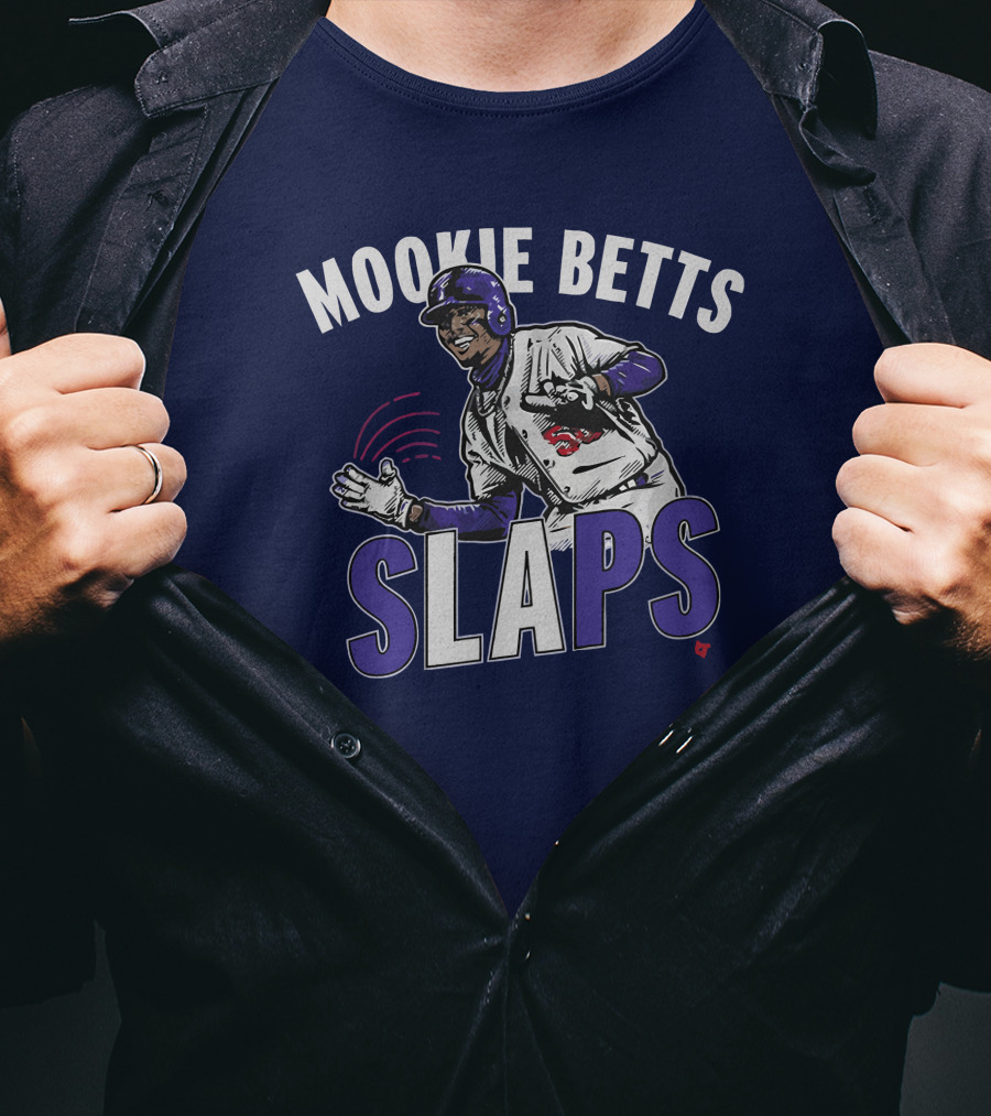 Mookie Betts Slaps Baseball Action T-Shirt