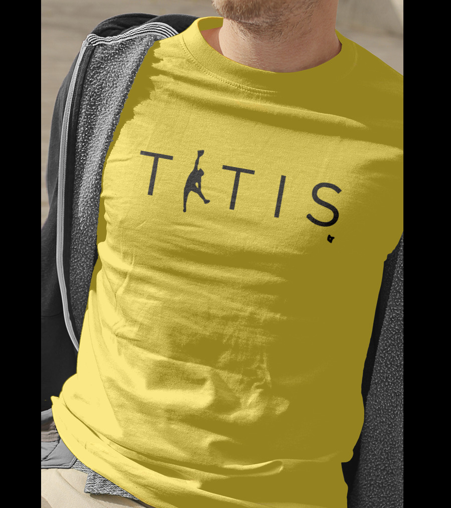 TATIS Air Niño Basketball Logo Yellow T-Shirt