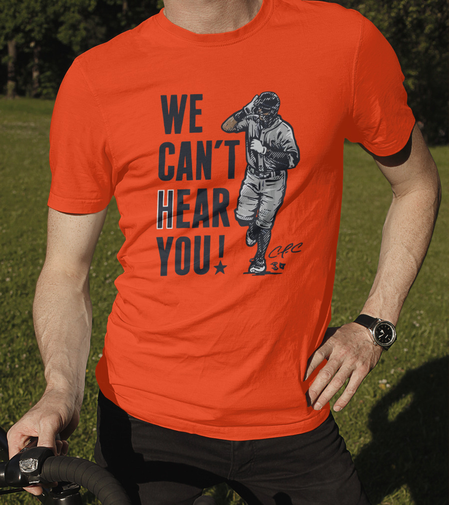 We Can't Hear You Baseball Celebration CFC 37 T-Shirt