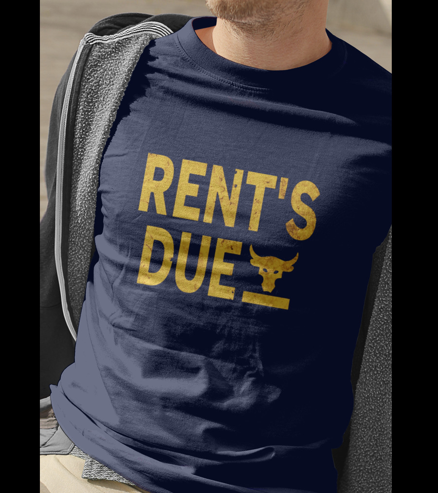 RENT'S DUE Bull Skull T-Shirt