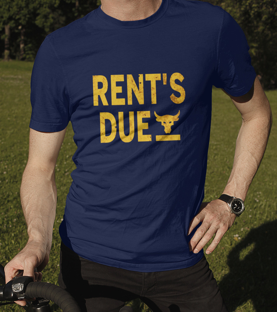 RENT'S DUE Bull Skull T-Shirt