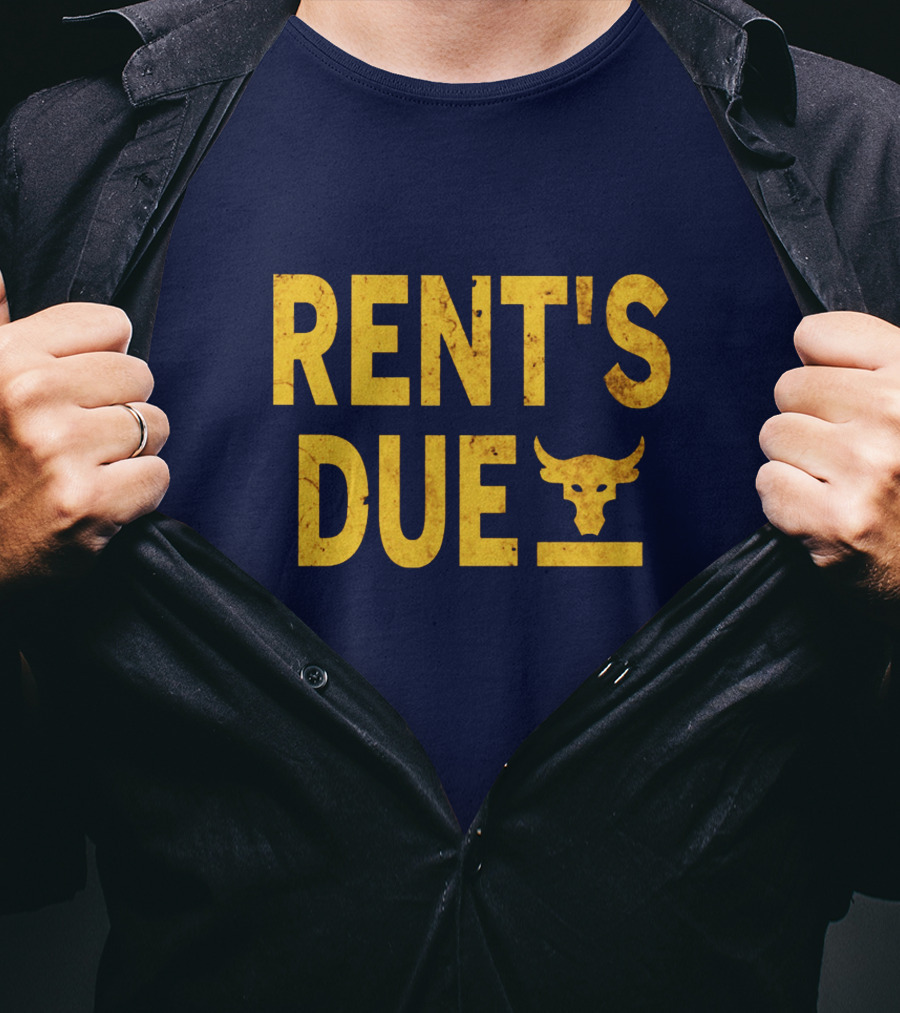 RENT'S DUE Bull Skull T-Shirt