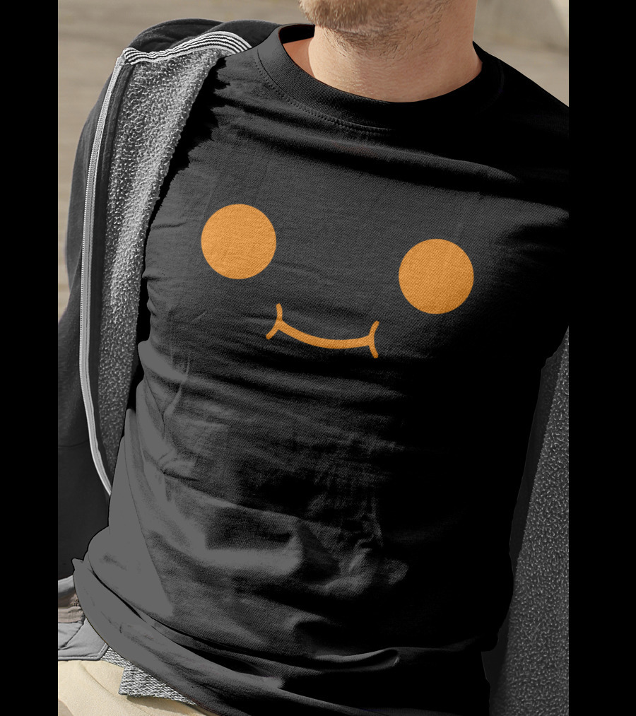 Fundy Smiley Face Minimalist Black-Shirt T-Shirt