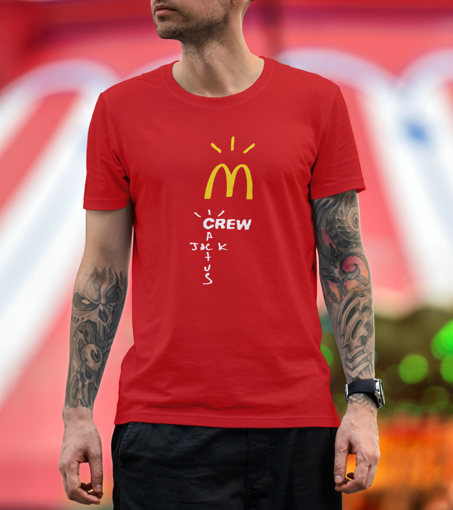 Cactus Jack McDonald's Crew Collection Travis Scott Merch T-Shirt