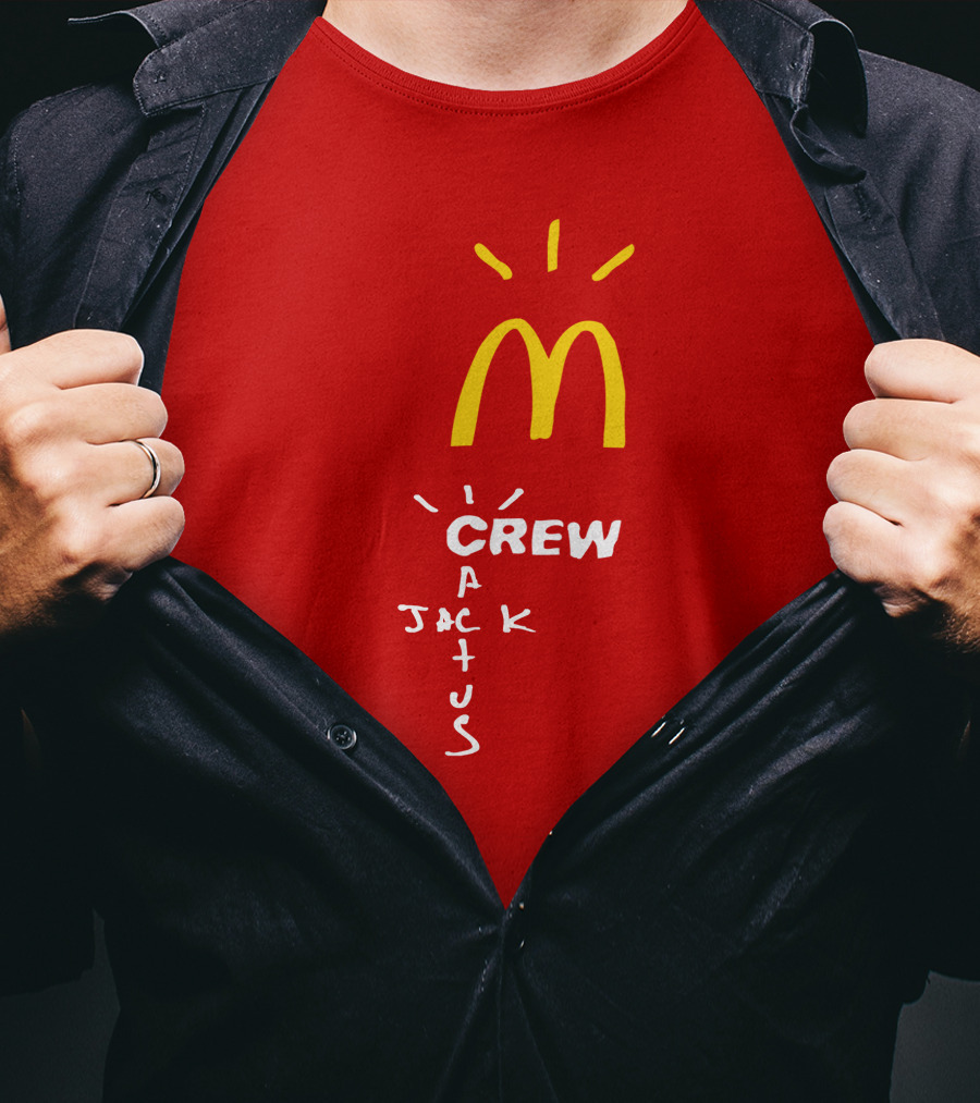 Cactus Jack McDonald's Crew Collection Travis Scott Merch T-Shirt