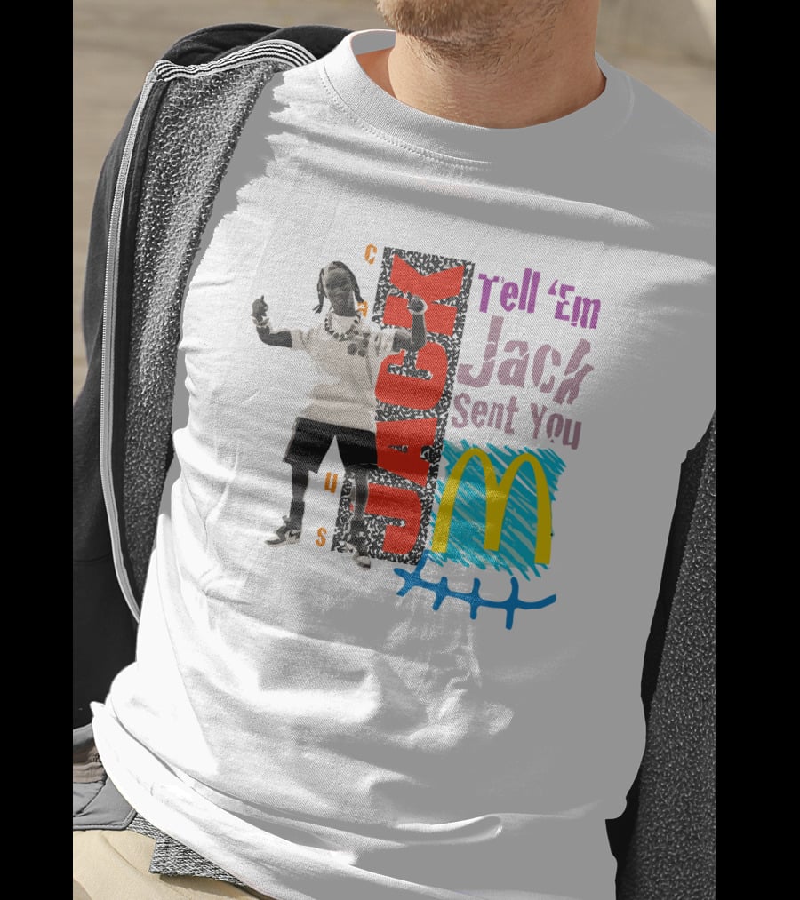 Cactus Jack Tell 'Em Jack Sent You McDonald's Smile T-Shirt