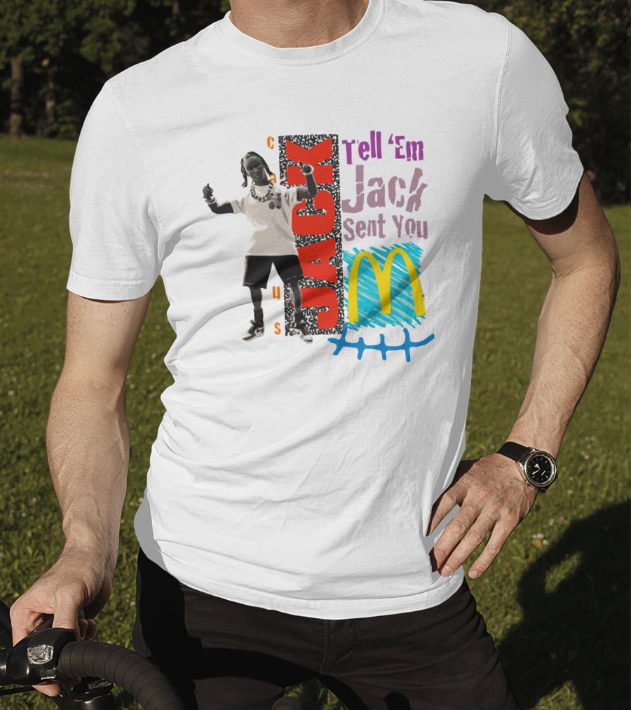 Cactus Jack Tell 'Em Jack Sent You McDonald's Smile T-Shirt
