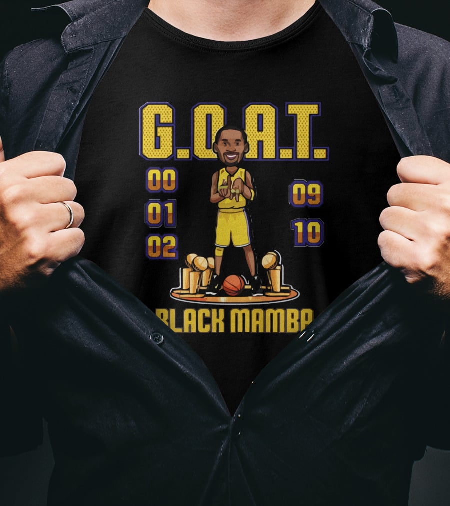 G.O.A.T. Black Mamba 00 01 02 09 10 T-Shirt