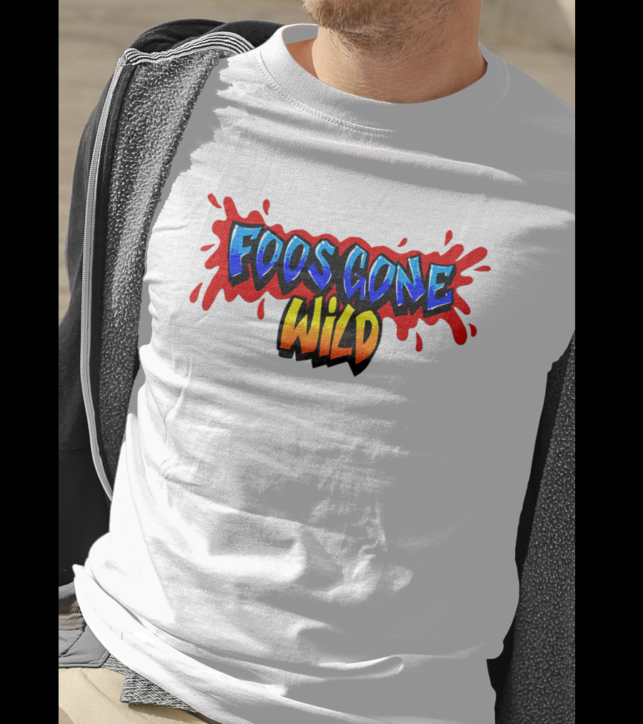 Foos Gone Wild Colorful Graffiti T-Shirt