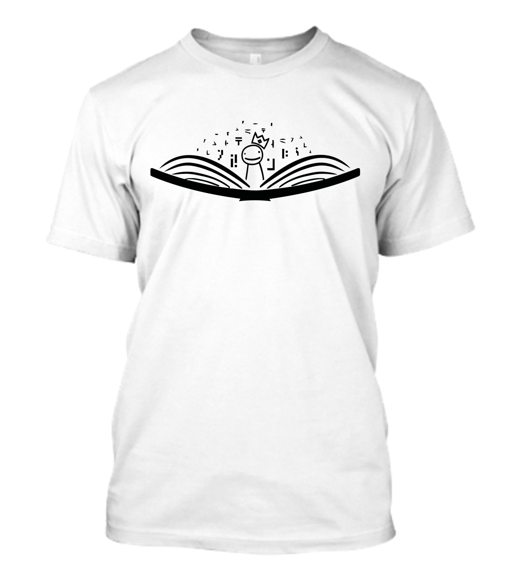Dream Open Book Crown Celebration Concept T-Shirt