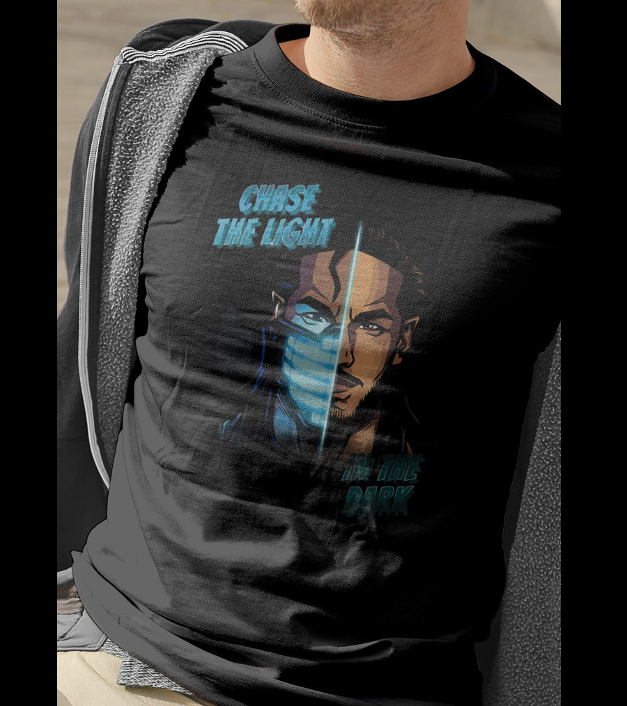 Mustafa Ali Chase The Light In The Dark Split Face T-Shirt