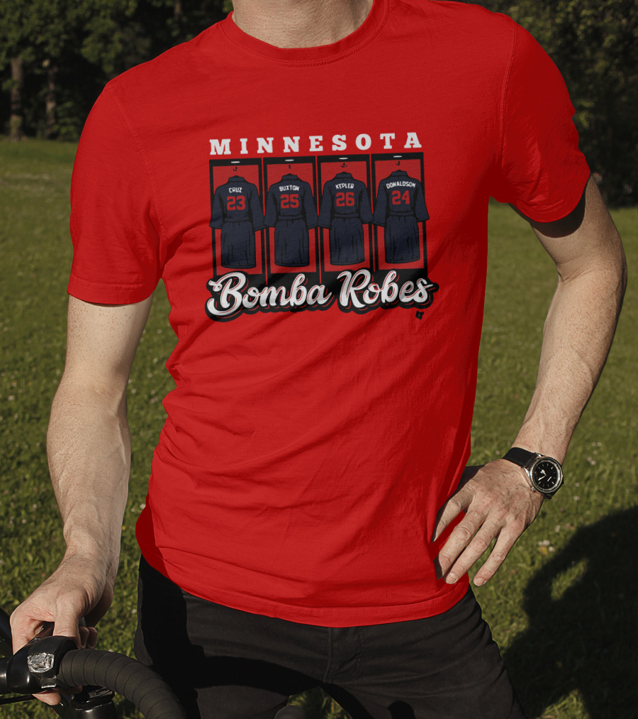 Minnesota Bomba Robes Cruz Buxton Kepler Donaldson Baseball T-Shirt