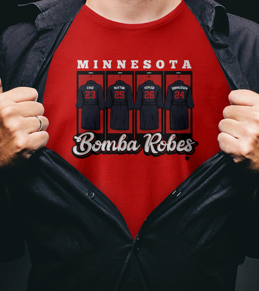 Minnesota Bomba Robes Cruz Buxton Kepler Donaldson Baseball T-Shirt