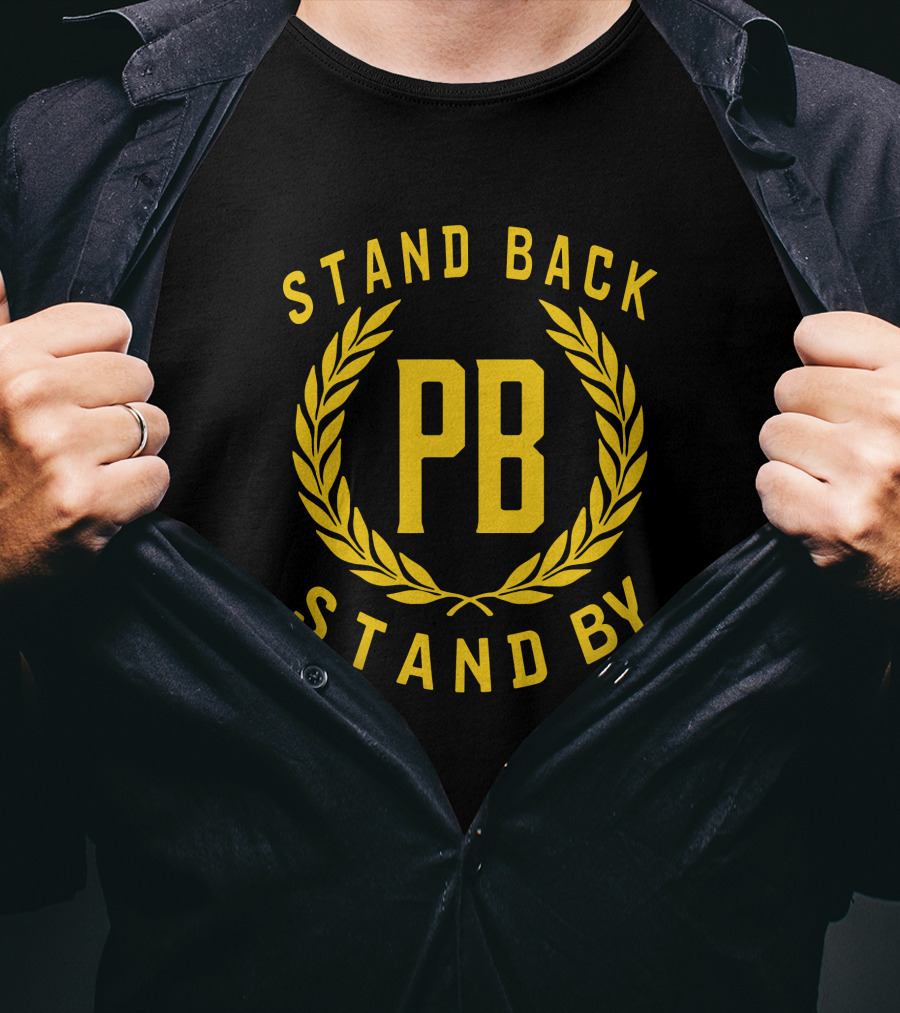 STAND BACK PB STAND BY Laurel Emblem T-Shirt