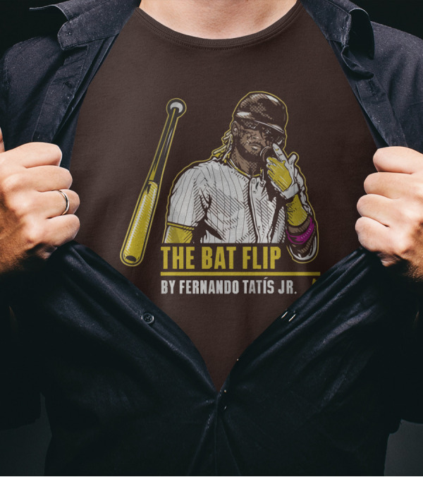 The Bat Flip By Fernando Tatis Jr. San Diego Padres T-Shirt