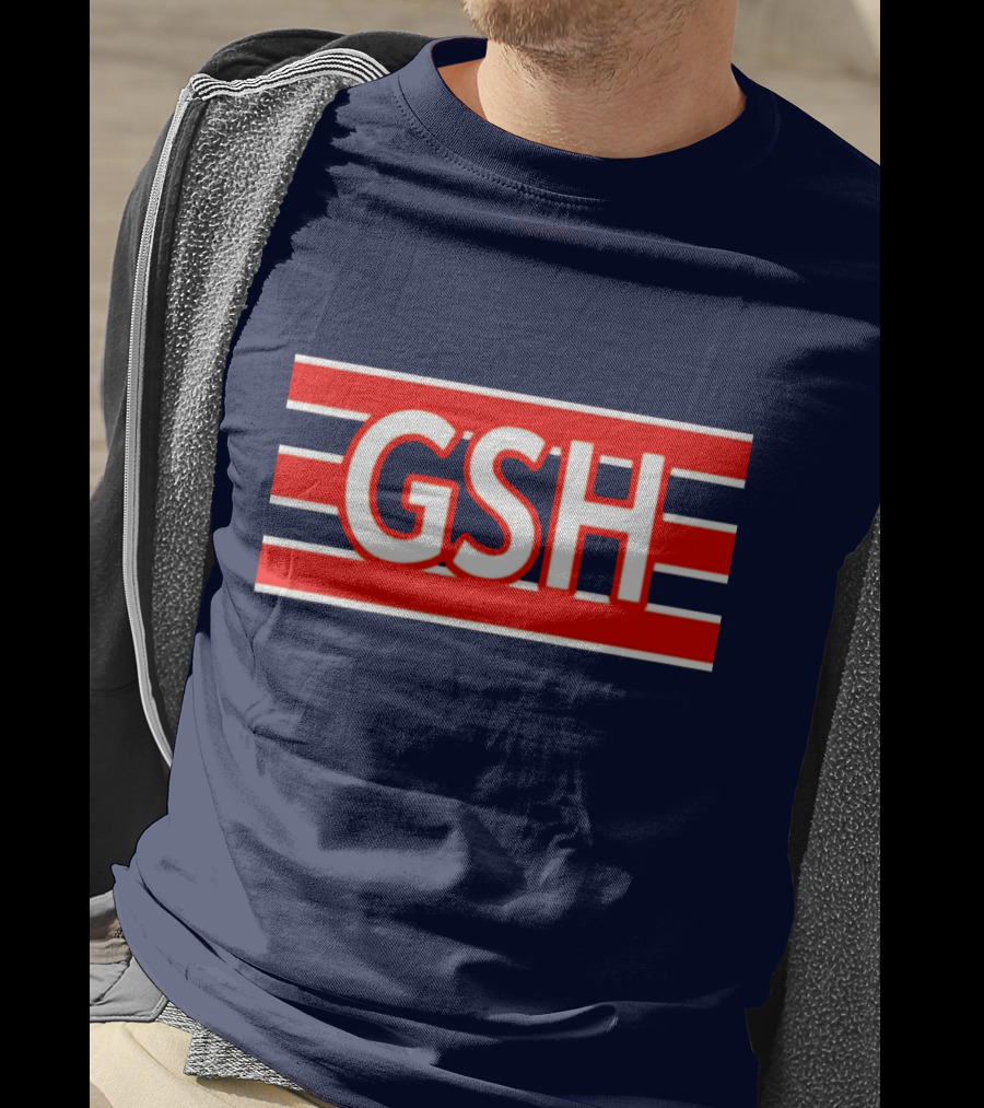 GSH Chicago Bears Stripe Emblem T-Shirt