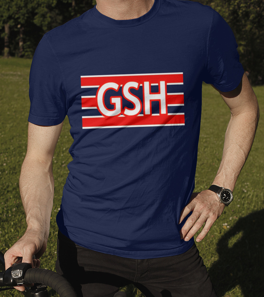 GSH Chicago Bears Stripe Emblem T-Shirt