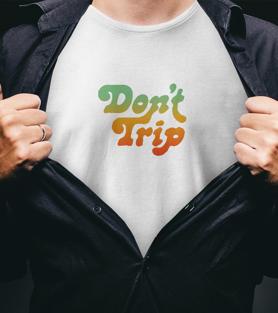 Don't Trip Gradient Retro Typography T-Shirt