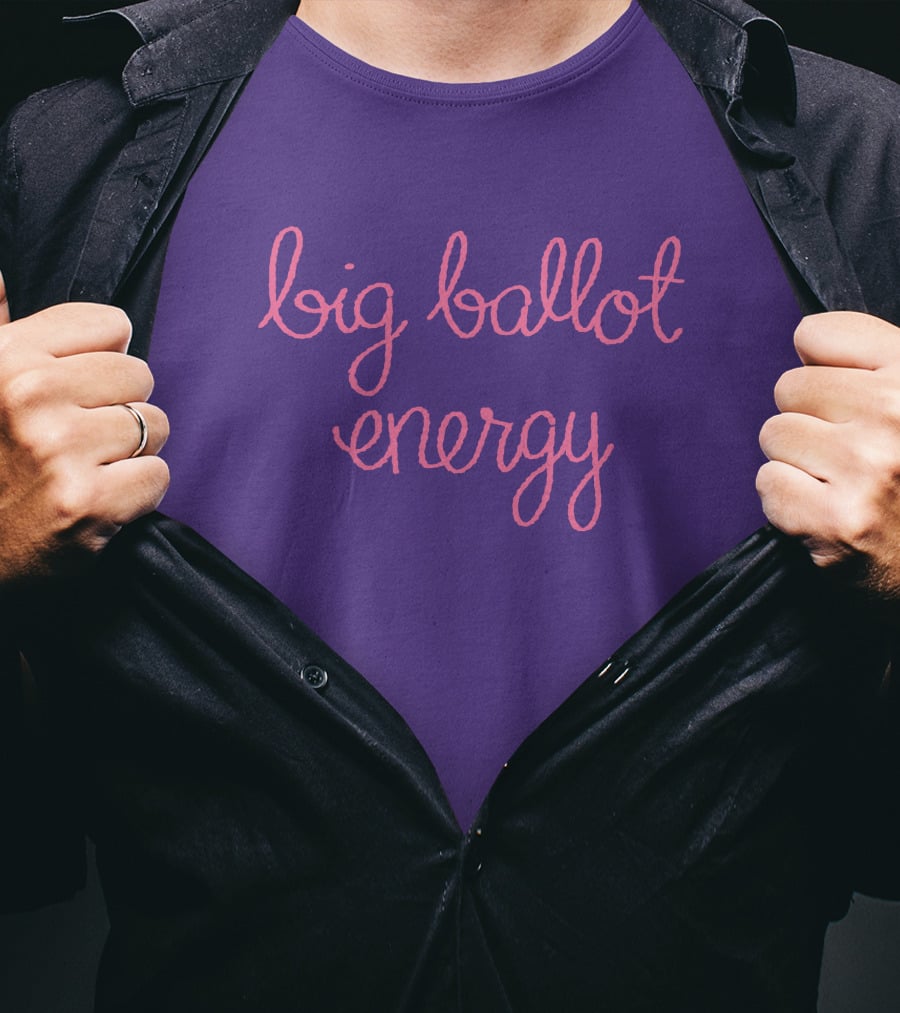 Big Ballot Energy Purple T-Shirt