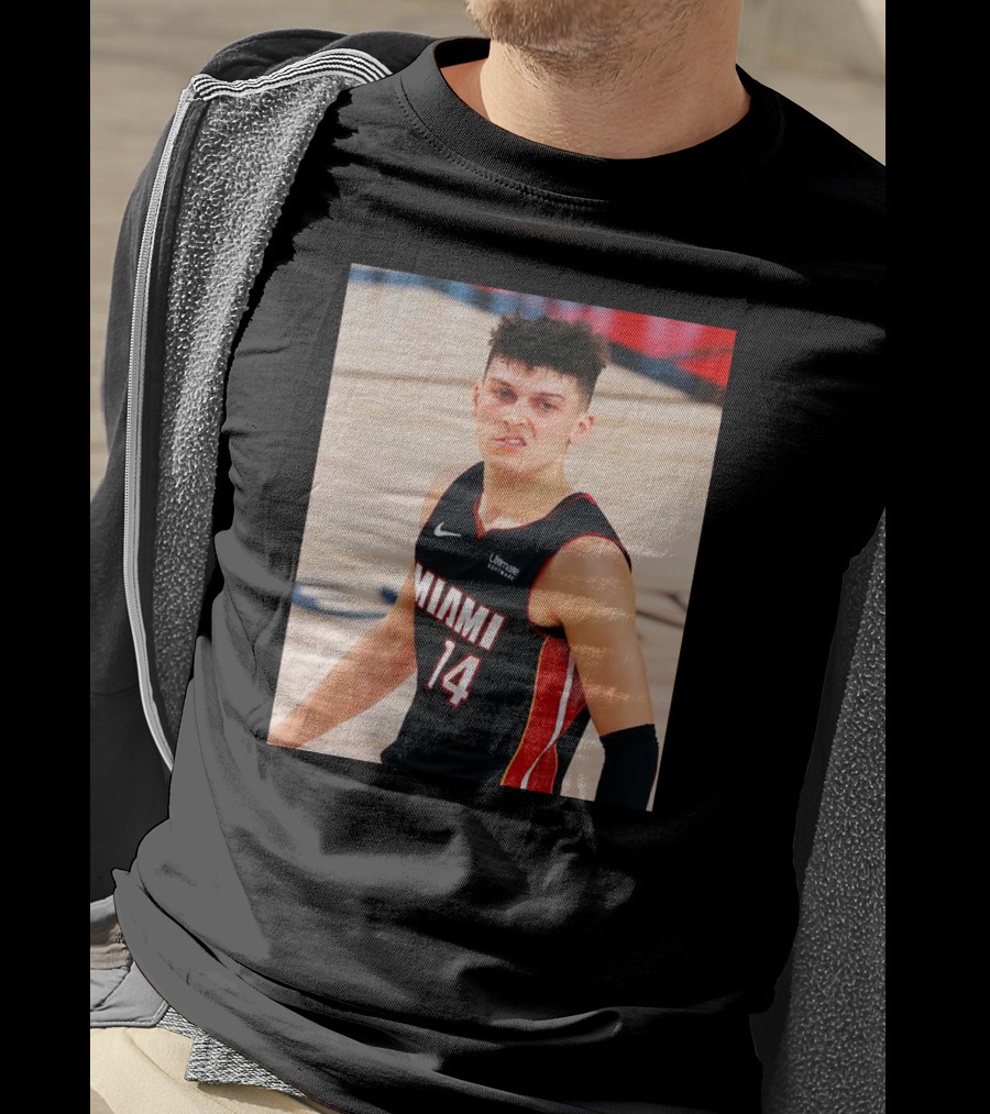 Miami 14 Tyler Herro Snarl Basketball Moment T-Shirt