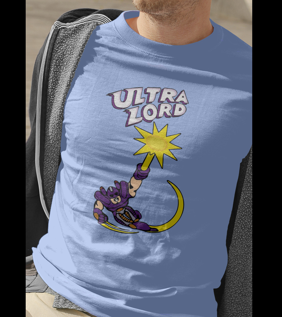 Ultra Lord Heroic Superhero Holding Star Power Burst T-Shirt