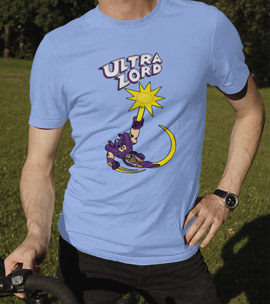 Ultra Lord Heroic Superhero Holding Star Power Burst T-Shirt