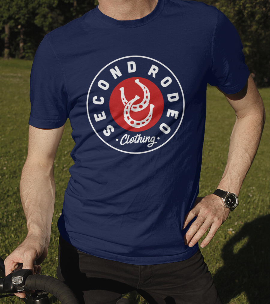 Second Rodeo Clothing Horseshoe Badge T-Shirt