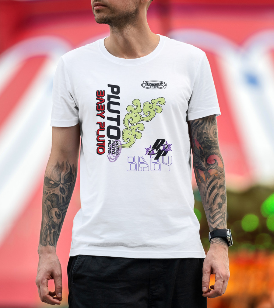 PLUTO BABY PLUTO FUTURISTIC EXODUS VIBRATIONS T-Shirt